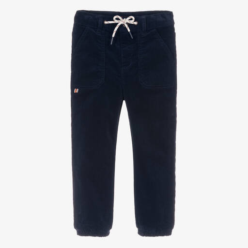 Boboli-Boys Navy Blue Corduroy Trousers | Childrensalon Outlet