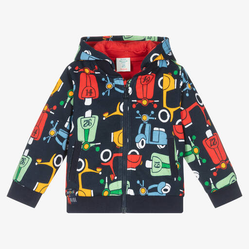 Boboli-Синяя хлопковая худи на молнии | Childrensalon Outlet