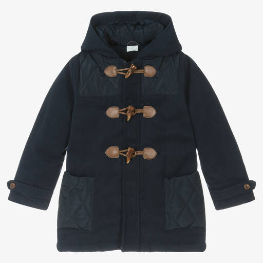 Boboli-Boys Navy Blue Duffle Coat | Childrensalon Outlet