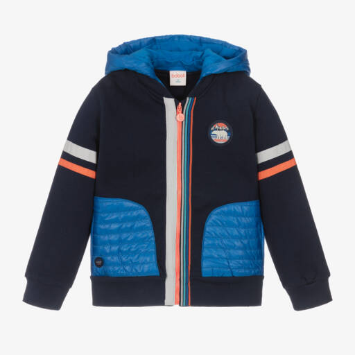 Boboli-توب بسحاب قطن لون كحلي للأولاد | Childrensalon Outlet