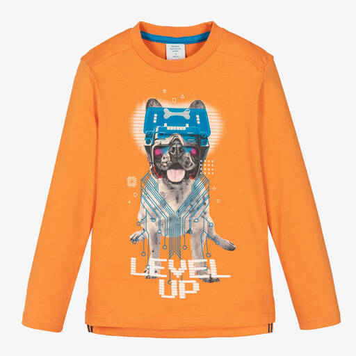 Boboli-Haut orange en coton Gaming Dog | Childrensalon Outlet