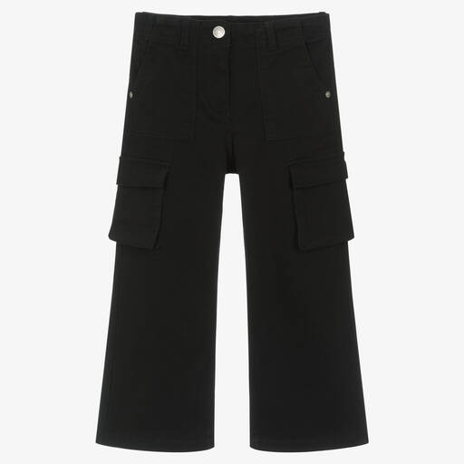 Boboli-Черные хлопковые брюки карго | Childrensalon Outlet