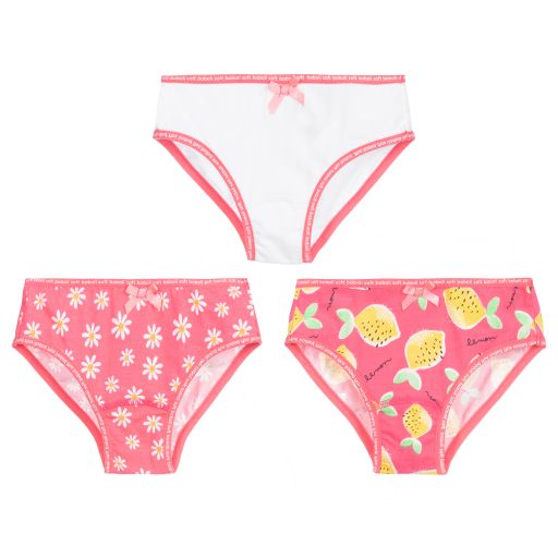 Boboli-Girls Cotton Knickers (3 Pack) | Childrensalon Outlet