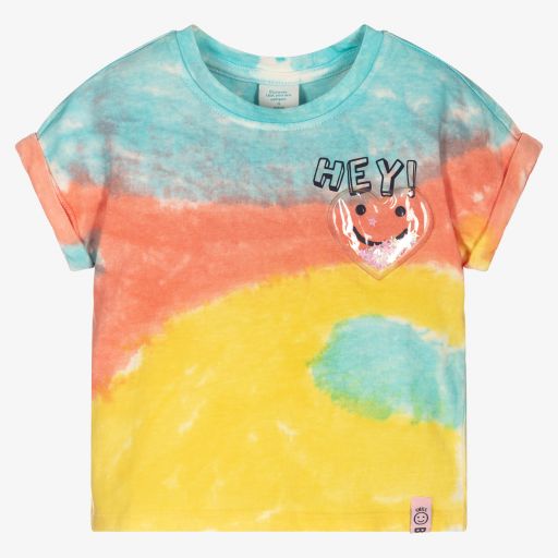 Boboli-Girls Cotton Tie Dye T-Shirt | Childrensalon Outlet