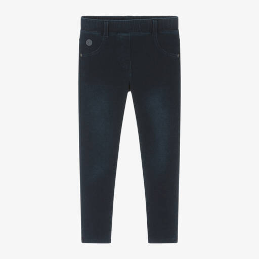 Boboli-Girls Indigo Stretch Jeggings | Childrensalon Outlet