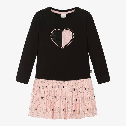 Boboli-Girls Pink & Black Skirt Set | Childrensalon Outlet