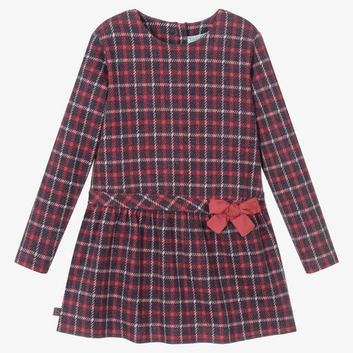 Boboli-Girls Pink Check Dress Set | Childrensalon Outlet
