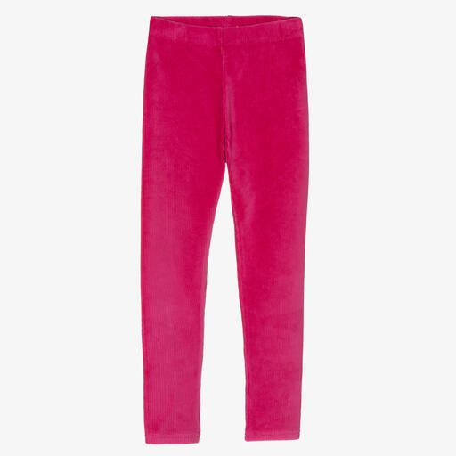 Boboli-Girls Pink Corduroy Leggings | Childrensalon Outlet