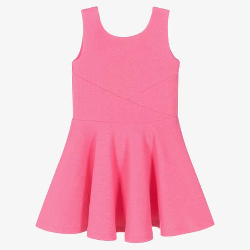 Boboli-Girls Pink Cut-Out Back Dress | Childrensalon Outlet
