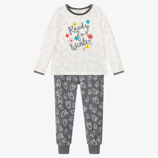 Boboli-Бело-серая пижама для девочек | Childrensalon Outlet
