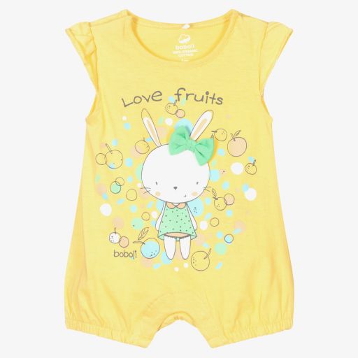 Boboli-تبّان قطن عضوي لون أصفر للمولودات | Childrensalon Outlet