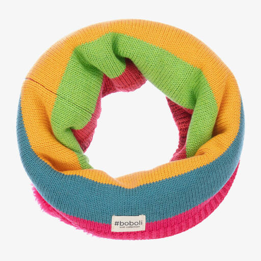 Boboli-Multicoloured Stripes Snood | Childrensalon Outlet