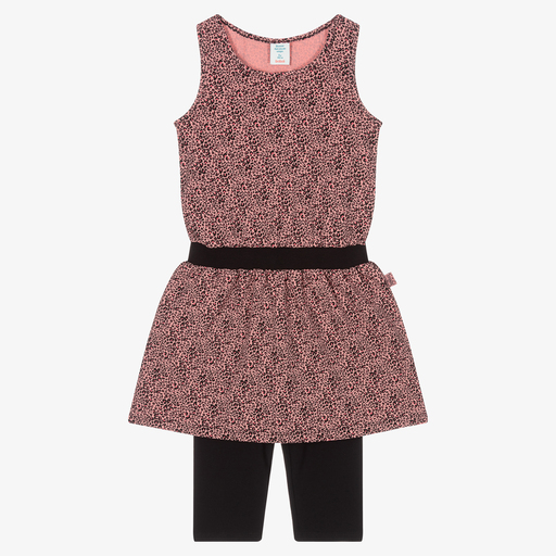 Boboli-Pink Dress & Leggings Set | Childrensalon Outlet