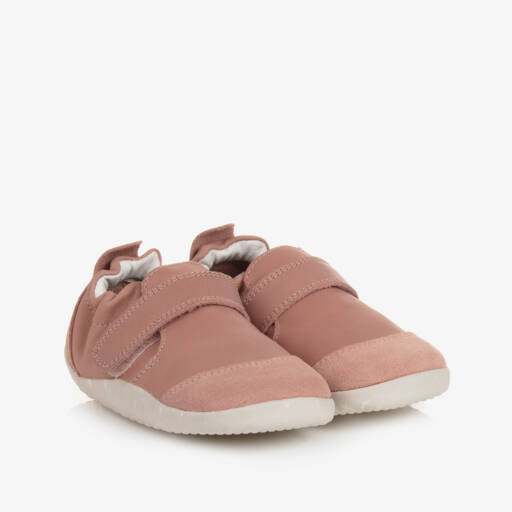 Bobux-Baby Girls Pink Leather First Walkers | Childrensalon Outlet