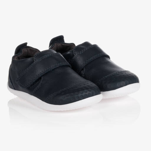 Bobux Xplorer-Navy Leather Baby First Walkers | Childrensalon Outlet