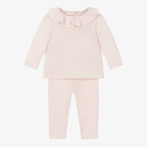 Bonpoint-Rosa Kaschmirhosen-Set für Babys | Childrensalon Outlet