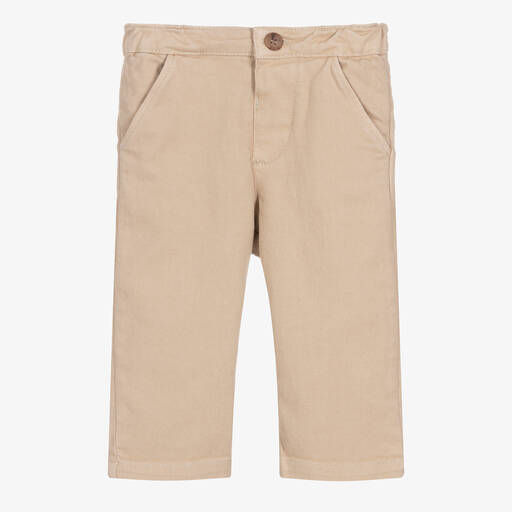 Bonpoint-Boys Beige Chino Trousers | Childrensalon Outlet