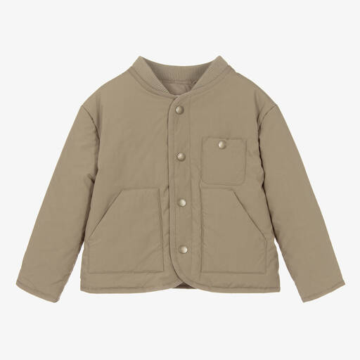 Bonpoint-Boys Beige Cotton Jacket | Childrensalon Outlet