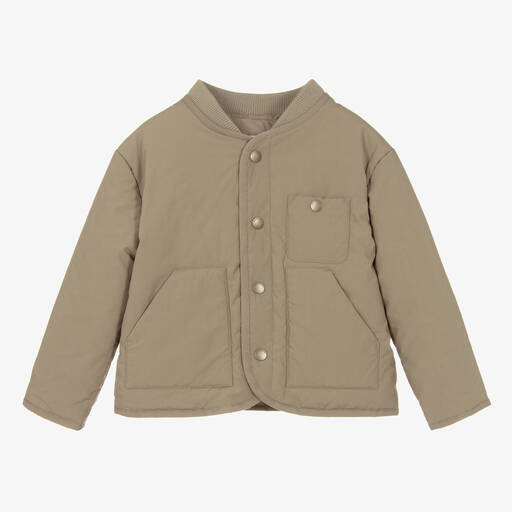 Bonpoint-Veste beige en coton Garçon | Childrensalon Outlet