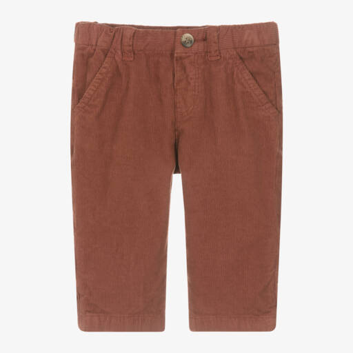 Bonpoint-Boys Brick Needlecord Trousers | Childrensalon Outlet