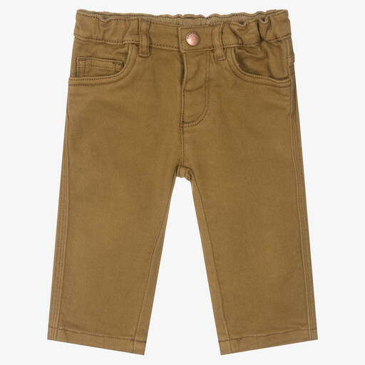 Bonpoint-Khakigrüne Denim-Jeans (J) | Childrensalon Outlet