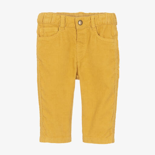 Bonpoint-Boys Yellow Corduroy Trousers | Childrensalon Outlet