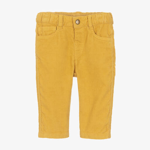 Bonpoint-Boys Yellow Corduroy Trousers | Childrensalon Outlet