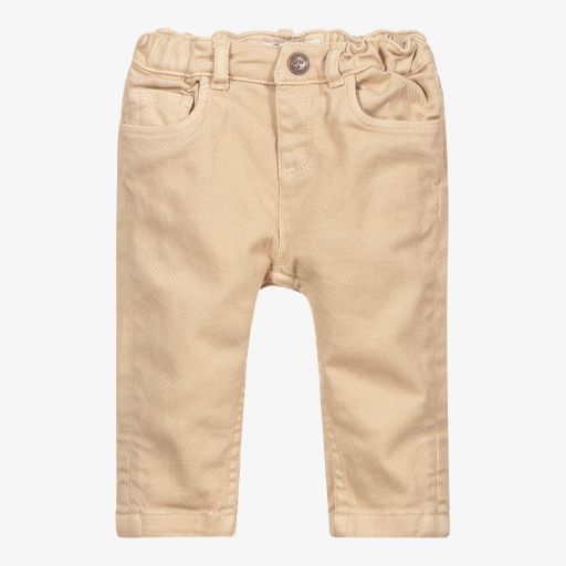 Bonpoint-Girls Beige Denim Jeans | Childrensalon Outlet