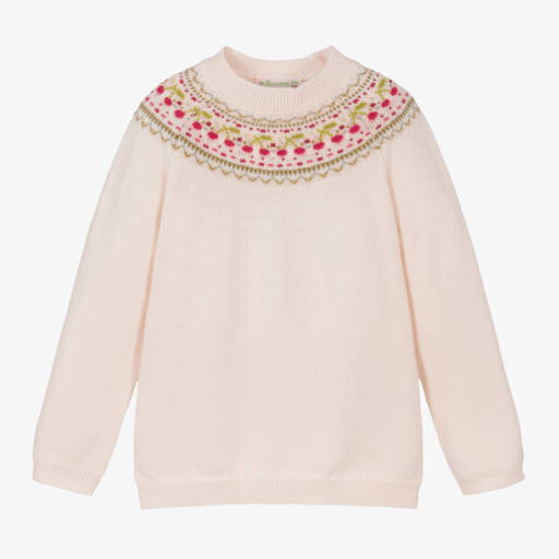 Bonpoint-Girls Blush Merino Wool Jumper | Childrensalon Outlet