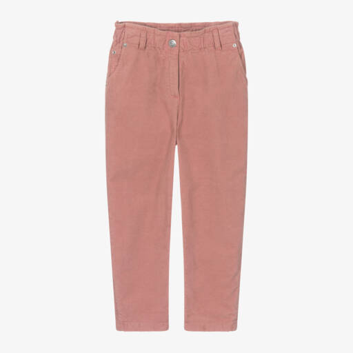 Bonpoint-Girls Dusty Pink Cord Trousers | Childrensalon Outlet
