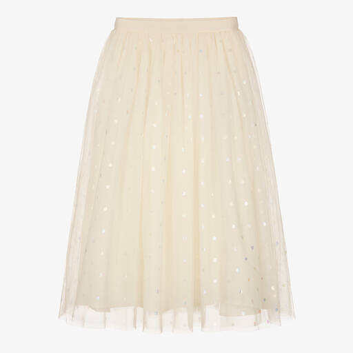 Bonpoint-Girls Ivory Tulle Skirt | Childrensalon Outlet