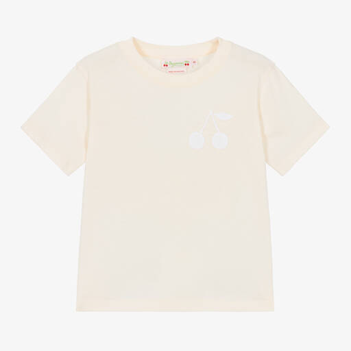 Bonpoint-Girls Pink Cotton T-Shirt | Childrensalon Outlet