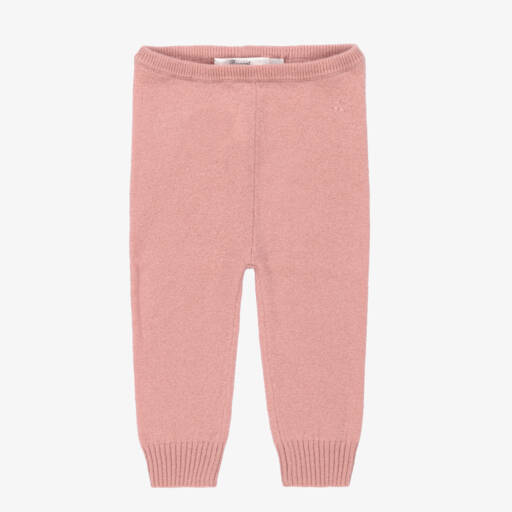 Bonpoint-Girls Pink Pure Cashmere Knitted Leggings | Childrensalon Outlet