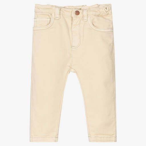 Bonpoint- Ivory Cotton Jeans | Childrensalon Outlet