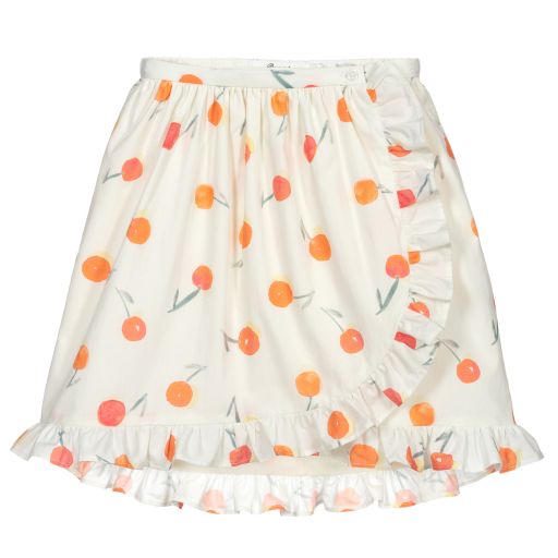 Bonpoint-تنورة قطن عضوي لون عاجي | Childrensalon Outlet