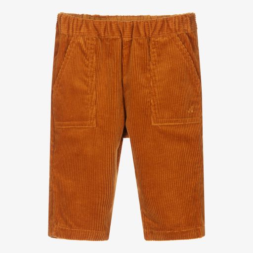 Bonpoint-Pantalon marron en velours côtelé | Childrensalon Outlet