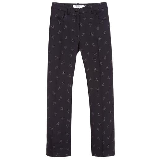 Bonpoint-Teen Blue Logo Trousers | Childrensalon Outlet