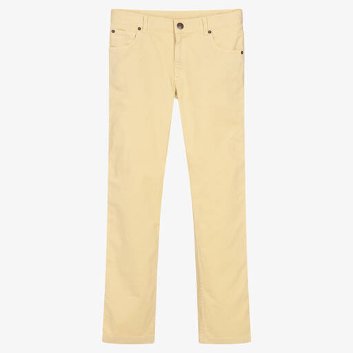 Bonpoint-Teen Boys Yellow Denim Jeans | Childrensalon Outlet