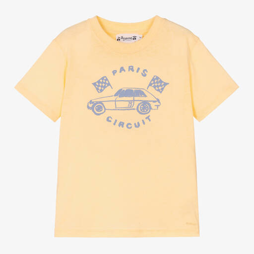 Bonpoint-Teen Boys Yellow Graphic T-Shirt | Childrensalon Outlet