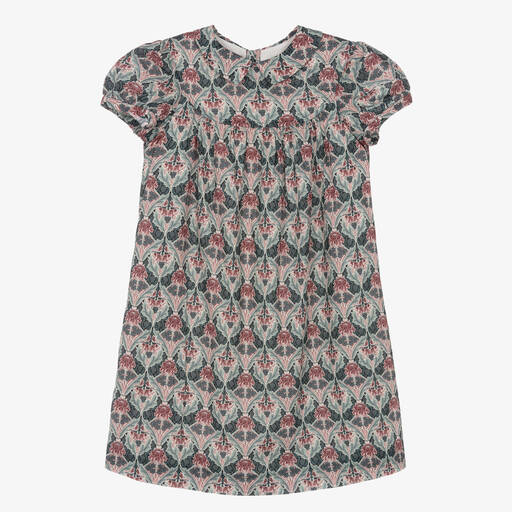 Bonpoint-Teen Girls Blue Liberty Print Dress | Childrensalon Outlet