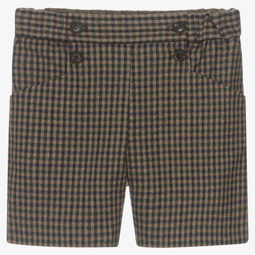 Bonpoint-Teen Girls Brown Check Short | Childrensalon Outlet