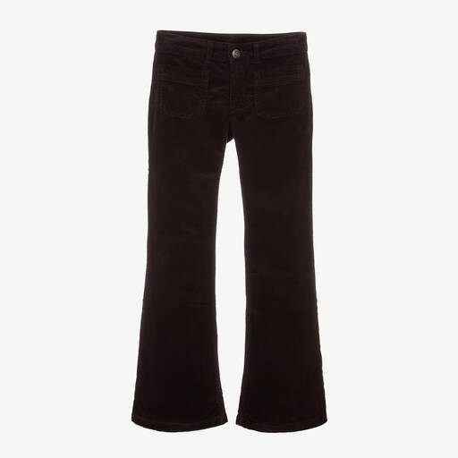 Bonpoint-Teen Girls Brown Cotton Corduroy Trousers | Childrensalon Outlet