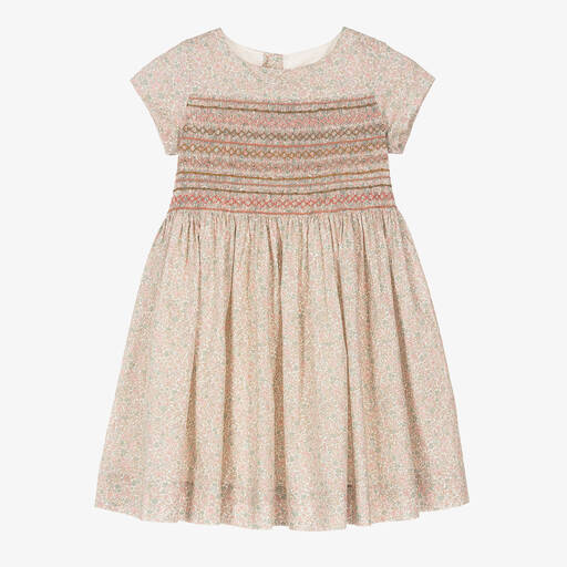 Bonpoint-Teen Girls Floral Liberty Smocked Dress | Childrensalon Outlet