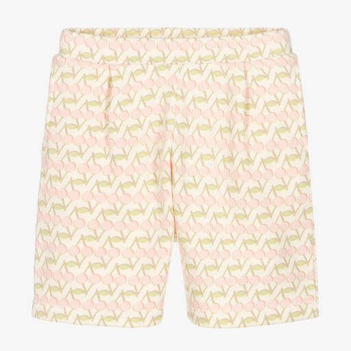 Bonpoint-Teen Girls Ivory & Pink Cherry Shorts | Childrensalon Outlet