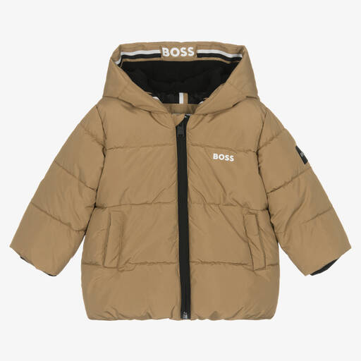 BOSS-Бежевая куртка для мальчиков | Childrensalon Outlet