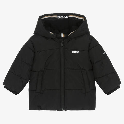 BOSS-Черная куртка для мальчиков | Childrensalon Outlet