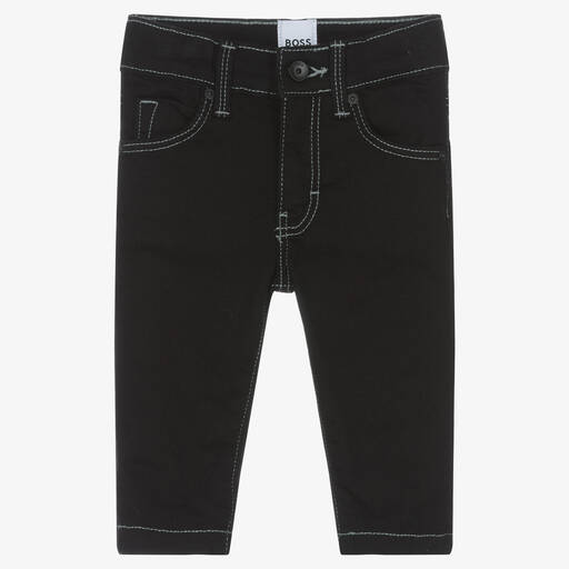 BOSS-Черные зауженные джинсы | Childrensalon Outlet