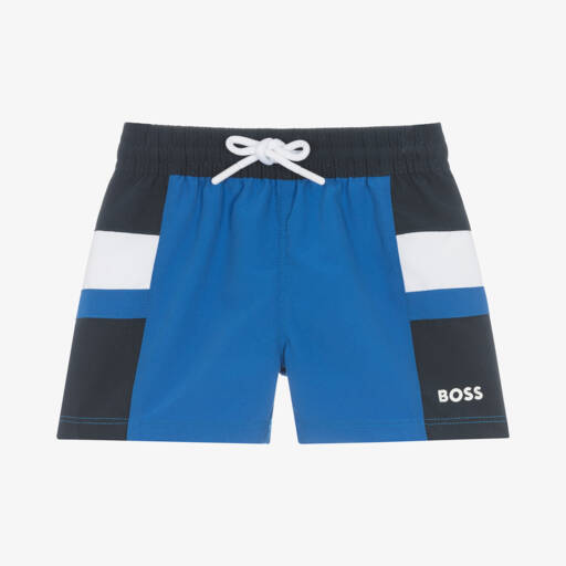 BOSS BABY/TODDLER PALE BLUE SWIM SHORTS J53172