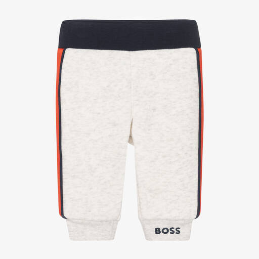 BOSS-Baby Boys Grey Joggers | Childrensalon Outlet