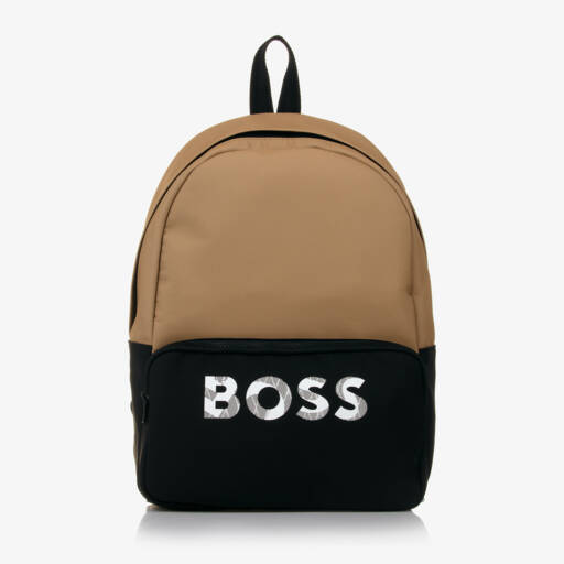 BOSS-Бежево-черный рюкзак (40см) | Childrensalon Outlet
